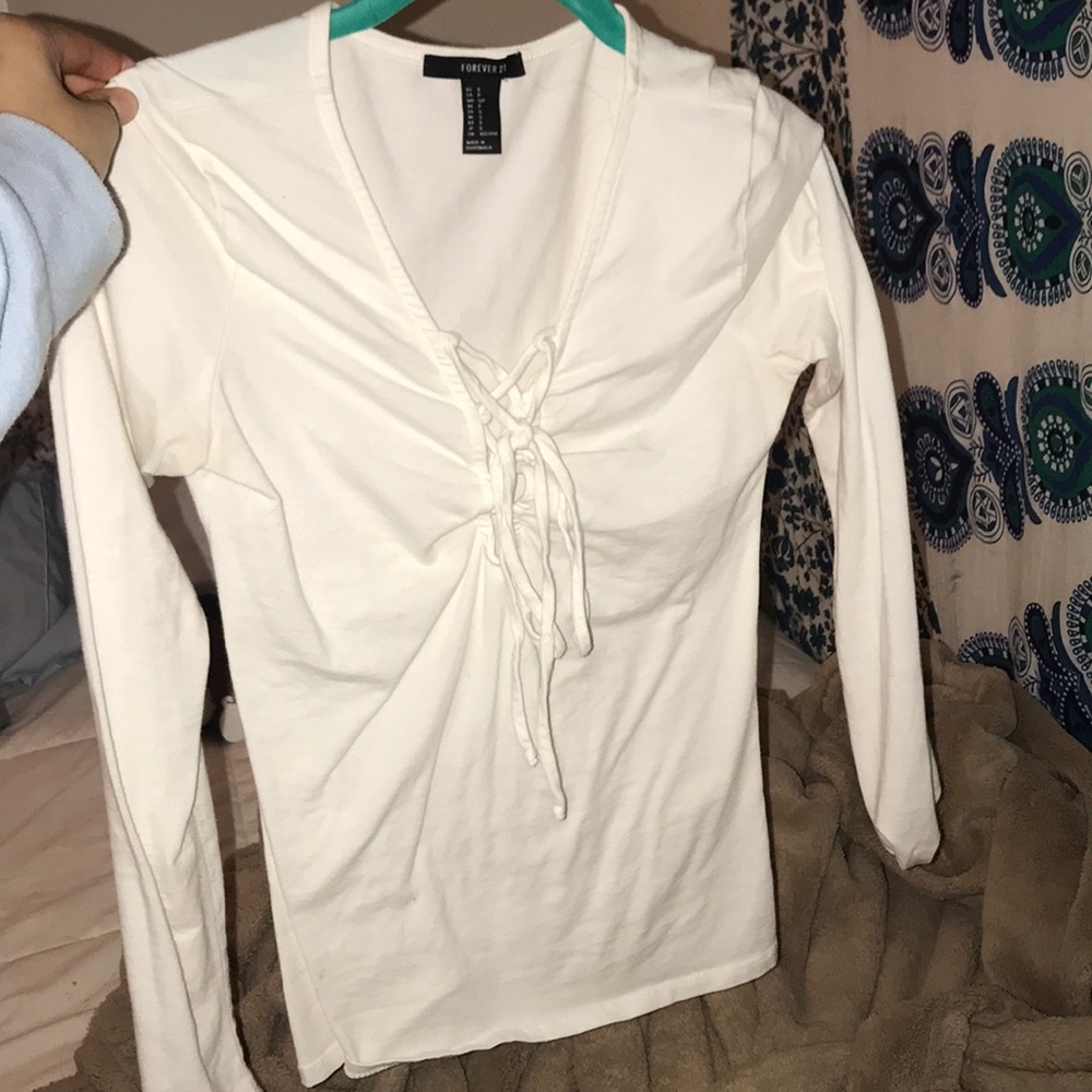 Laced up long sleeve